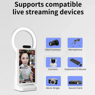 Live stream Touch Screen Professional Android Smart All In One Broadcast Live Streaming Equipment for TikTok YouTube