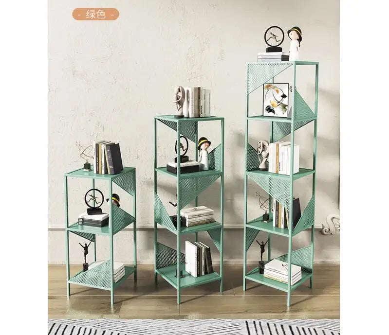 Iron art shelving living room floor decoration creative storage rack