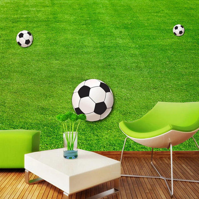 Custom Wallpaper Murals Green Lawn Soccer Field Wallpaper For Living Room Bedroom Walls 3D Mural Wall Decor Modern Wall Covering