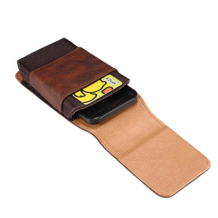 Universal Leather Men Waist Bag Mobile Phone Belt Clip Case For iPhone Samsung Galaxy Xiaomi Redmi Poco Oppo 9 Pro Holster Pouch