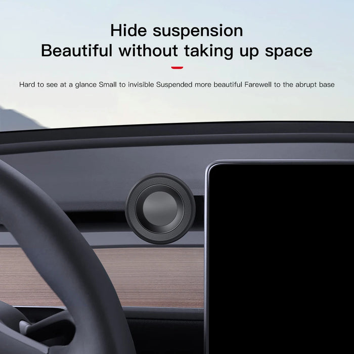 YZ Hidden Magnetic Car Phone Holder For Tesla Model Y 3 Wireless Charger 360 Rotation Car Mobile Phone Stand Support For iPhone