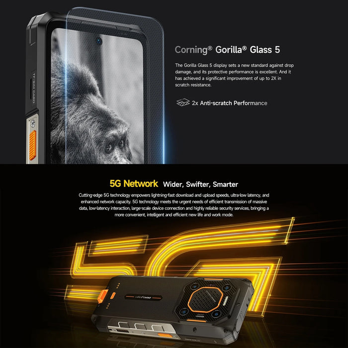 Ulefone Armor 26 Ultra Walkie Talkie 5G Rugged Smartphone Waterproof 6.78 inch 120W 15600mAh 200MP Camera 64MP Night Vision NFC