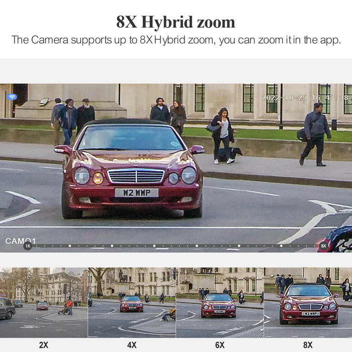 Techage 8MP PTZ Camera Dual Lens POE IP Camera 8X Hybrid Zoom Auto Tracking Colorful Night Vision for Security Surveillance Kit