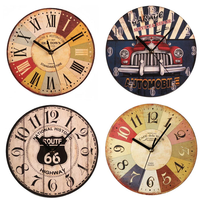 Wall Wooden Clocks Brief Design Silent Home Cafe Office Wall Decor Clocks for Kitchen Wall Art  Large Wall Clocks 23cm