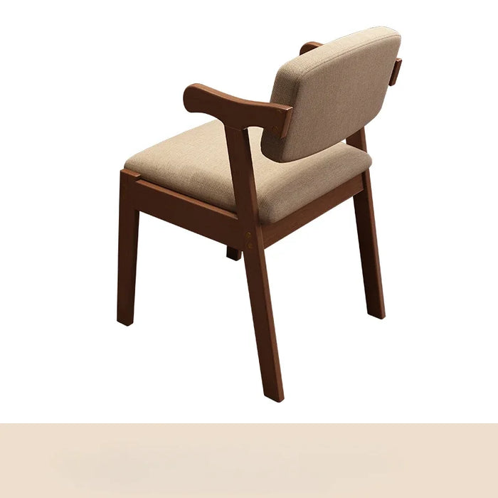 Wooden Modern Dining Chairs Banquet Ergonomic Nordic Arm Dining Chairs Office Design Relaxing Chaises Home Furniture YN50DC