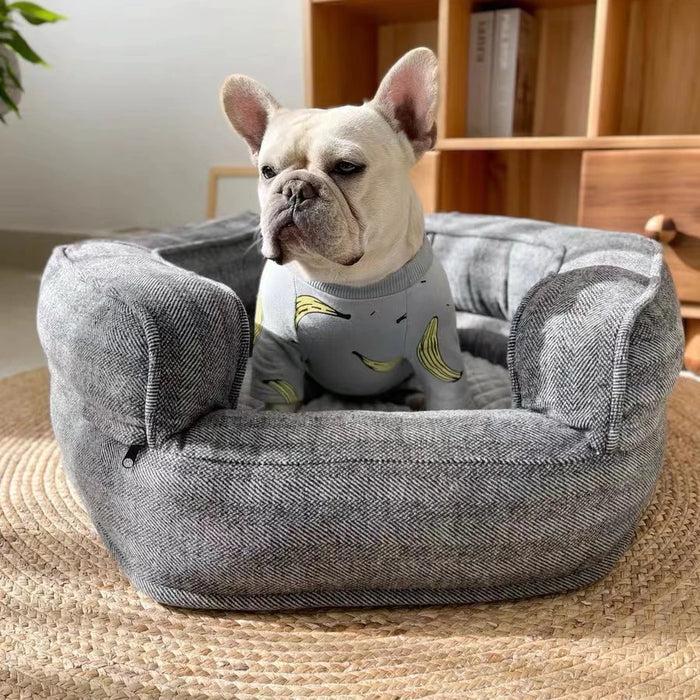 Pet Dog Bed Super Soft Dog Sofa Durable Soft Fleece Warm Bed Washable House Cat Puppy Cotton Kennel Pad Pet Supplies