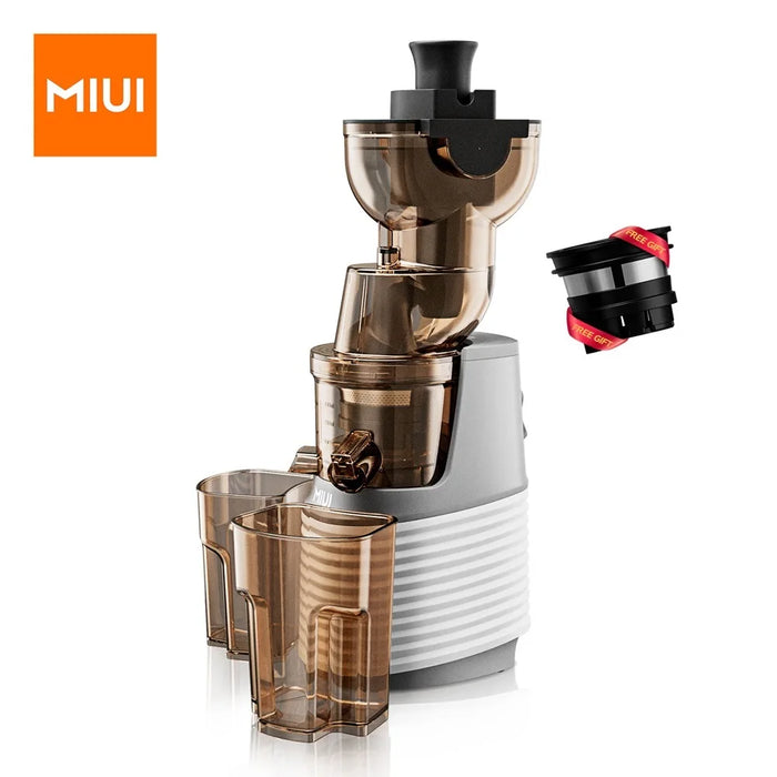 MIUI Slow Juicer Electric Cold Presses with Stainless Steel strainer,Rated power 250W, Modle-Professional