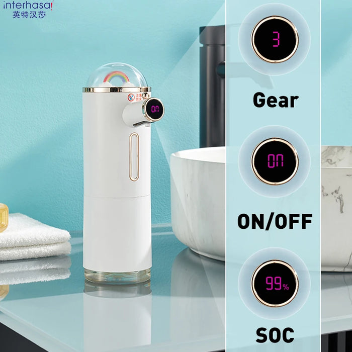 Automatic Foam Soap Dispenser Touchless Liquid Soap Dispensers With Induction USB Charging Hand Sanitizer Bathroom