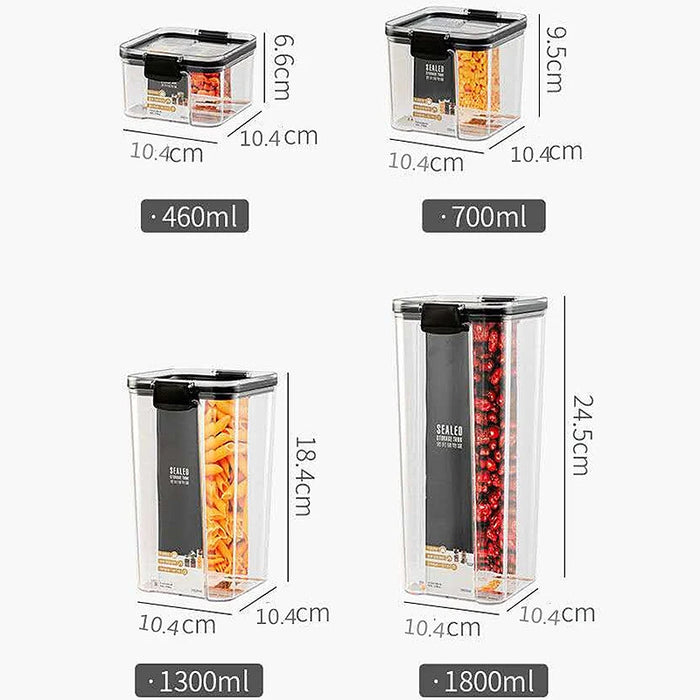 Kitchen Food Storage Containers Organizers for Pantry Fridge Organizer Jars With Lid Plastic Storage Container Spices Boxes