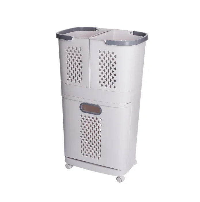 Dirty Clothes Basket Ins Clothes Storage Basket Household Classification Laundry Basket Bathroom Storage Shelf Layered