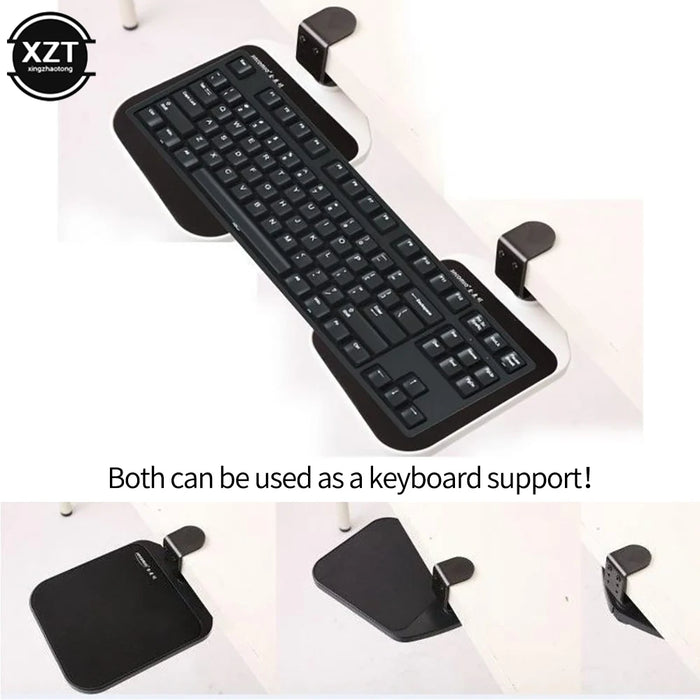 Desktop Mouse Tray Mouse/Keyboard Support Bracket Extension Board to Extend the Desktop Laptop Desk Mouse Tray Adjustable