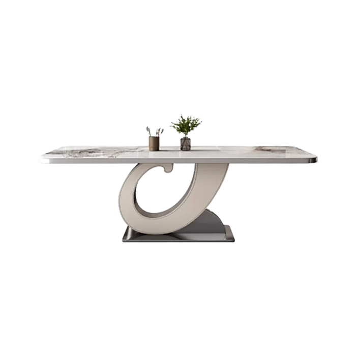 Restaurant Luxury Dining Table Small Household Living Room Dining Table Modern Simple Plate Mesa Rectangular Furniture YX50DT