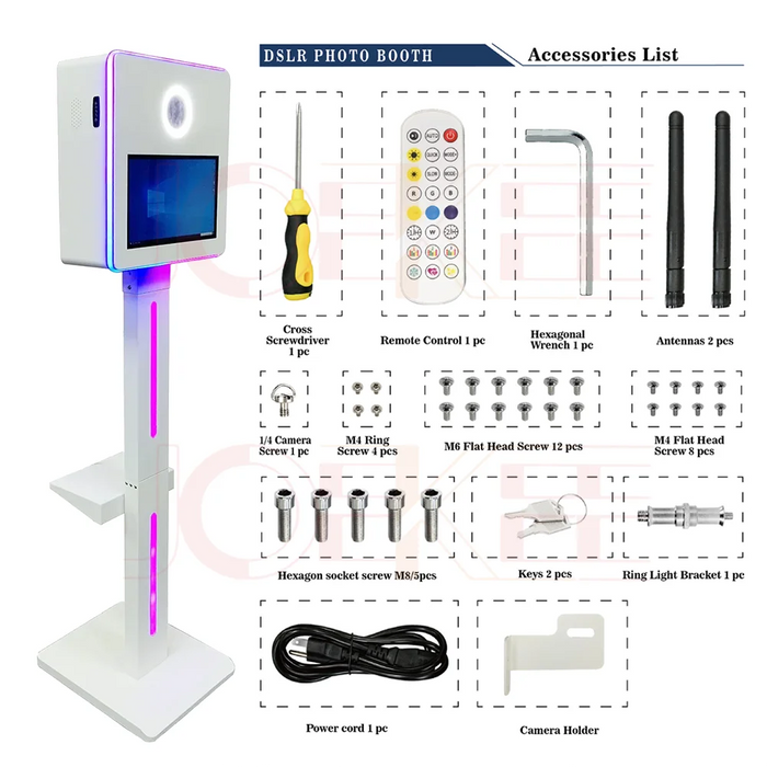 NEW 15.6 inch LCD Touch Screen Shell Camera Mirror PhotoBooth DSLR Photo Booth Selfie Machine for Partys Events Weddings