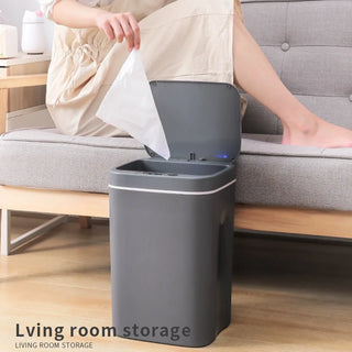 16L Smart Trash Can Automatic Sensor Dustbin Electric Waste Bin Waterproof Wastebasket For Kitchen Bathroom Recycling Trash