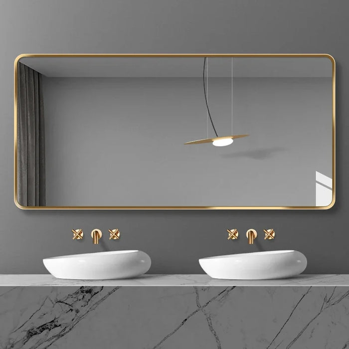 Large Full Body Mirror Vanity Toilet Interior Toilet Hanging Shaving Mirror Hairdressing Infinity Espejo Pared Home Improvement