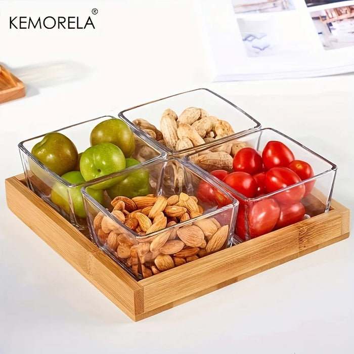 Bamboo Wooden Rectangular Tea Tray Solid Wood Serving Tray Kung Fu Tea Cup Tray Wooden Hotel Dinner Plate Snack Fruit Storage