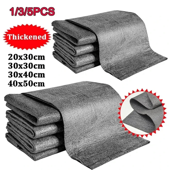 Thickened Magic Cloth Cleaning Cloth Tool No Trace Reusable Microfiber Washing Rag Glass Wipe for Window Mirror CarNo Watermark