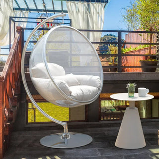 Net Red Transparent Bubble Hemispheric Acrylic Hanging Basket Indoor Outdoor Balcony Courtyard Plastic Space Swing Hanging Chair