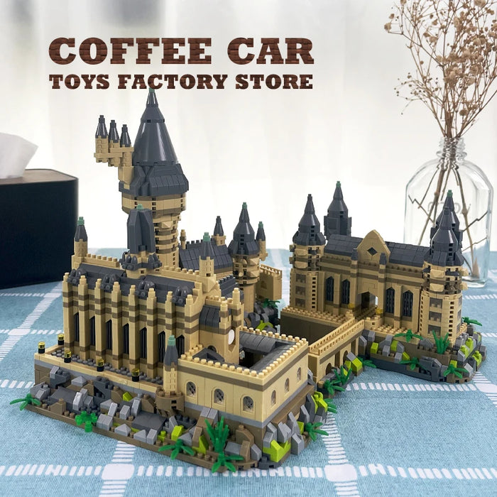 Creative Magic School Model Diamond Bricks Sets Medieval Castle MOC Building Blocks DIY Plastic Toys Adult Kids Christmas Gifts