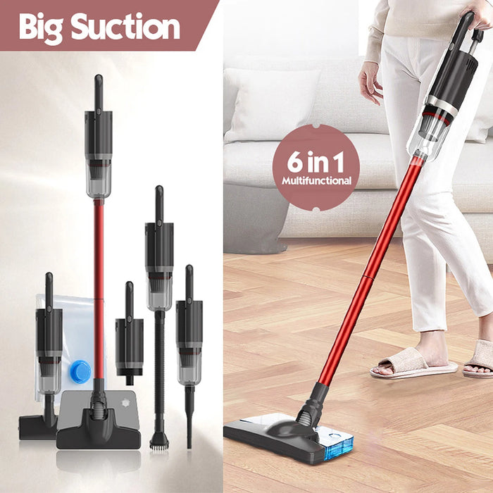 USB rechargeable 6-in-1 handheld vacuum cleaner home car multi-function vacuum cleaner mop vacuum cleaner with water tank
