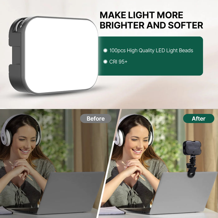 Ulanzi VL100X Video Conference Light for Monitor Laptop Remote Working Distant learning Live Streaming Zoom Lighting