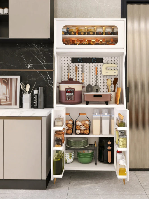 Sideboard, multi-functional locker, pantry cabinet, household steel integrated wall high cabinet