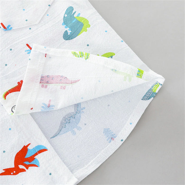 PatPat Newborn Boy 100% Cotton 2pcs Dinosaur Print Short-sleeve Baby Set New Born Lovely Summer Clothing Wholesale Kids Wear