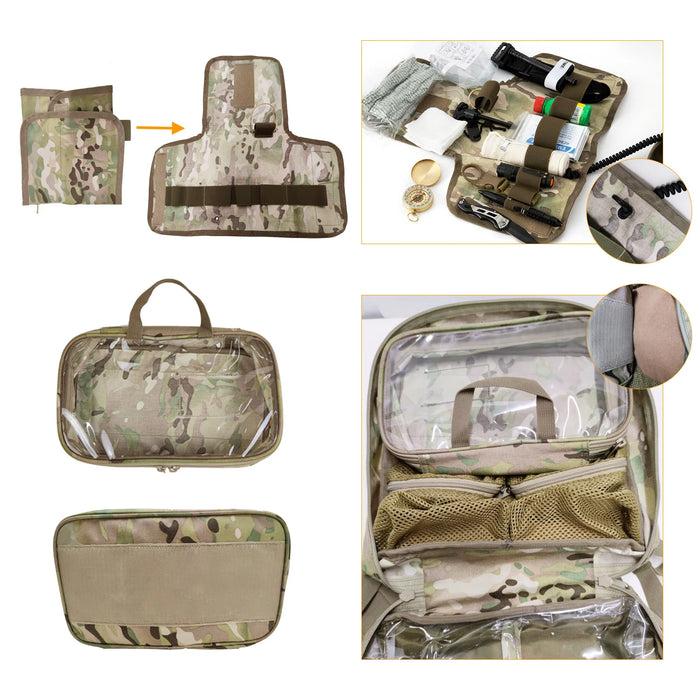 MT All Purpose EMT Individual First Aid Kits (IFAK) Backpack System, for Home or Outdoor Survival Emergency