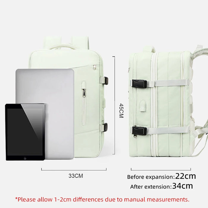 Extendible Travel Backpack Unisex Laptop Bag Women Large Luggage Bags Men's Students Business Trip USB Charge Mochila XA299C