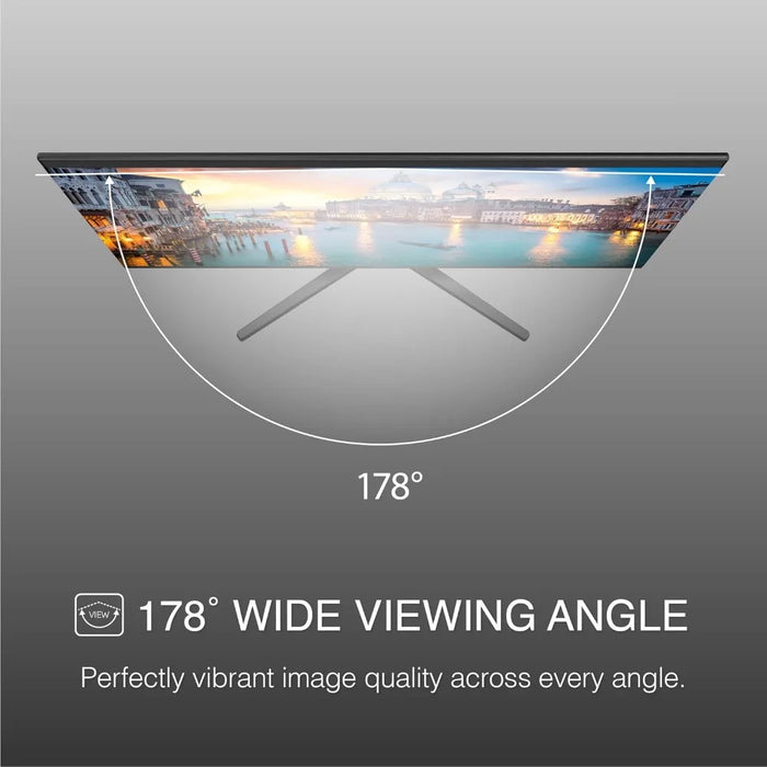 Basic Dual Computer Monitor, 24 Inch, Ultrawide, VESA Mount, Tilt, VGA and HDMI, FHD 1920 x 1080 ,75 Hz, 5 Milliseconds