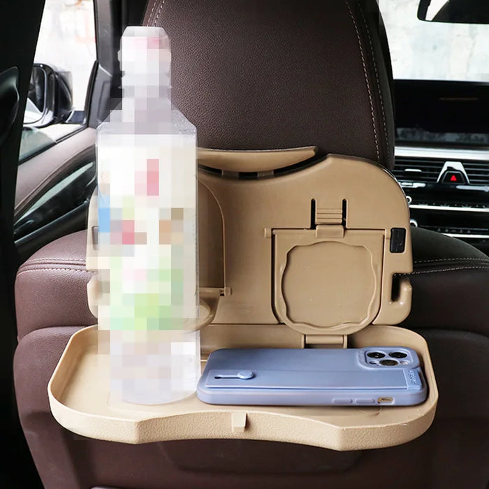 Creative Car Computer Desk Collapsible Car Table Beverage Racks Portable Multi-functional Back Chair Plate Water Cup Holder New