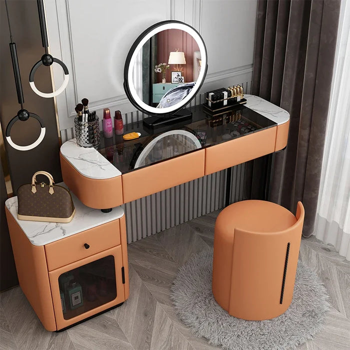 Solid wood dresser light luxury high-grade bedroom modern simple net red makeup table small family type dresser