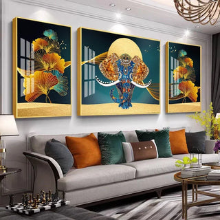 Living room decoration painting abstract sofa background wall hanging style high-end atmosphere