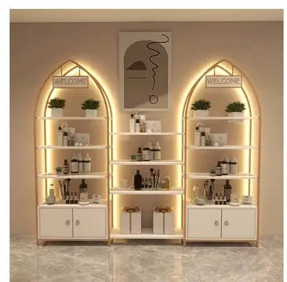 Cosmetics display cabinet Cabinet Locker Shelves Beauty salon Nail art display rack