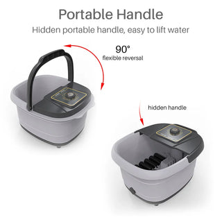 2023 electric heat foot spa bath massager Bucket Automatic foot massager with massage roller