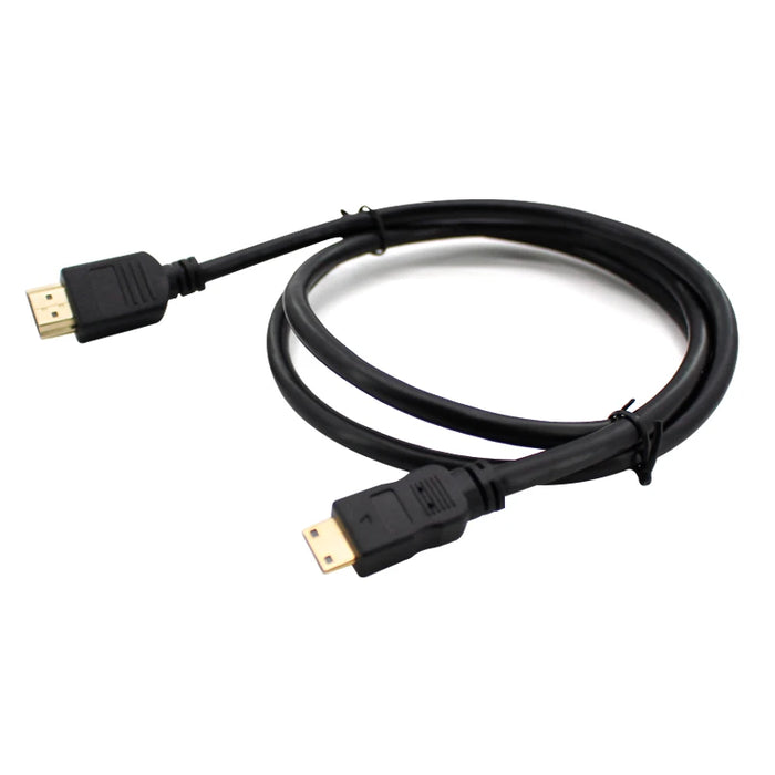 4K Mini HDMI-Compatible to HDMI-Compatible Cable for Portable Monitor Connection with Laptop, PC, TV BOX, PS5, XBOX One