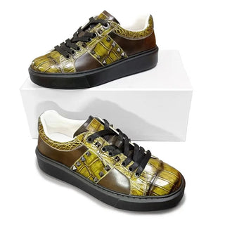 2024 new arrival Fashion Crocodile Skin causal shoes men,male Genuine leather sneakers  pdd434