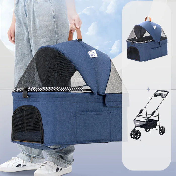 Lealoncat M03-F Three Wheels Dog Stroller Pram Cat Pet Stroller 3 wheels dog pet jogger trike stroller