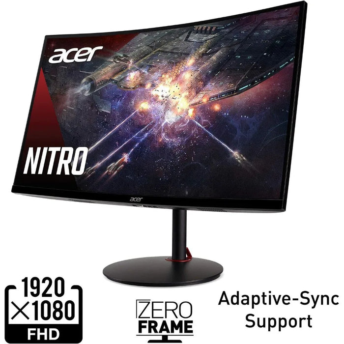 Nitro XZ270 Xbmiipx 27" 1500R Curved Full HD (1920 x 1080) VA Zero-Frame Gaming Monitor with Adaptive Sync