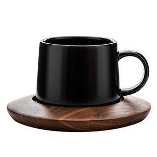 European style small luxury Mug premium Cup Men's matte Retro Black Ceramic Cup Coffee Cup