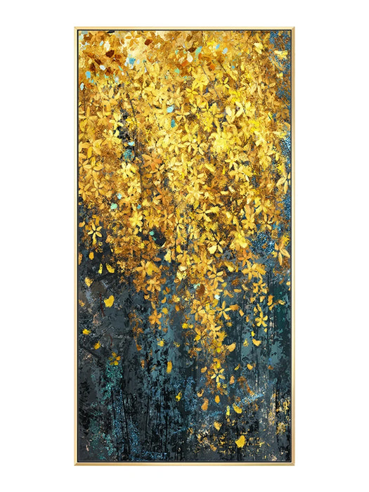 Pure hand-painted oil painting porch aisle corridor vertical version of light luxury American abstract large wall hanging