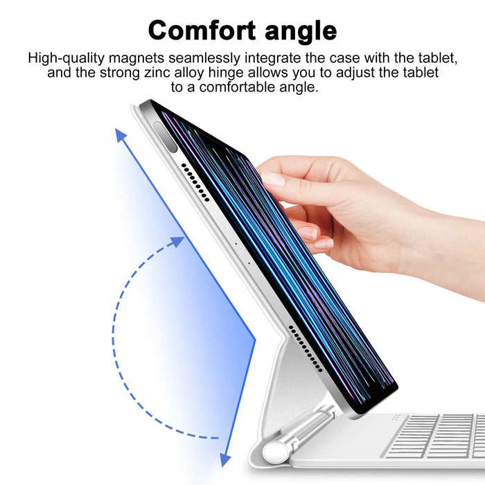 English Magic Keyboard for iPad Pro 11 12 9 12.9 for iPad Air 4 Air 5 10.9 for iPad Pro 12 9 6th 5th 4th 3rd Gen Cover Case