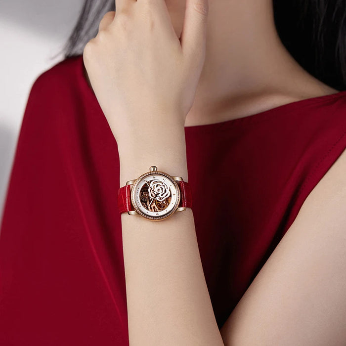 Seagull Fashion Women Watches Skeleton Business Luxury Ladies Wristwatches reloj mujer Female Mechanical Watch Gifts Clock 6146