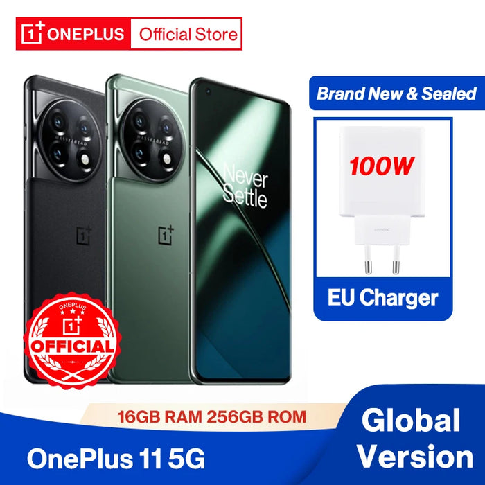 New OnePlus 11 5G Global Version Snapdragon 8 Gen 2 Mobile Phone 2K AMLOED Display 100W SUPERVOOC 5000mAh Cellphone