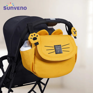 Sunveno Cat Diaper Bag Large Capacity Mommy Travel Bag Maternity Universal Baby Stroller Bags Organizer