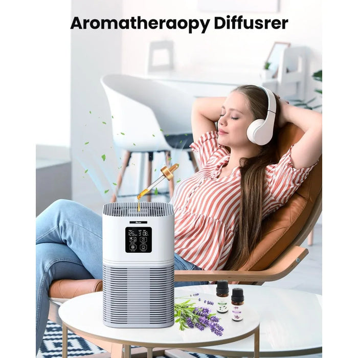 Air Purifiers for Home, HEPA Air Purifiers for Large Room up to 600 sq.ft, H13 True HEPA Air Filter with Fragrance Sponge