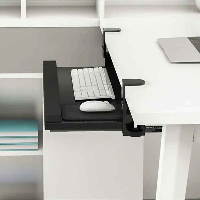 Keyboard Bracket No-Hole Drawer Free Installation Desktop Slide Clip Storage Rack For Computer Mouse Organizer