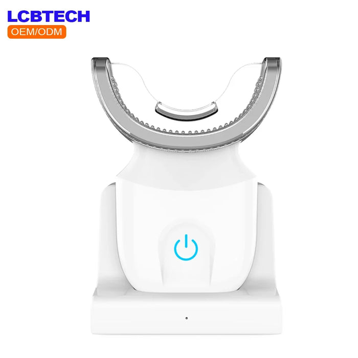 Tooth Whitening Device 360 Degree Wave Brush USB Rechargeable U Shape Intelligent Automatic Electric Toothbrush