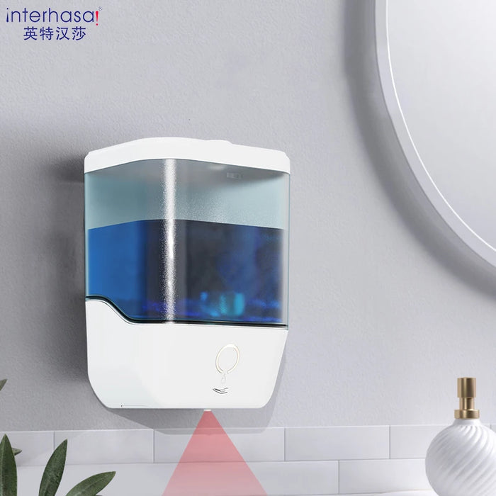 interhasa! Soap Dispenser 1000ml Automatic Touchless Sensor Hand Sanitizer Detergent Liquid Soap Dispenser for Bathroom Kitchen