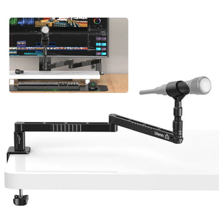 Ulanzi Low Level Microphone Stand 360° Adjustable Foldable Microphone Arm for Live-streaming Video Recording
